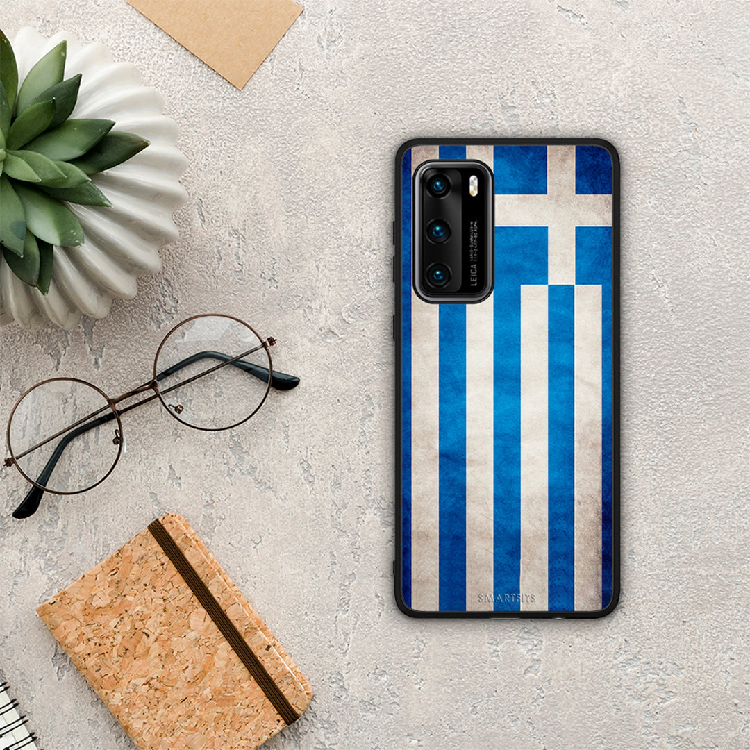 Flag Greek - Huawei P40 θήκη