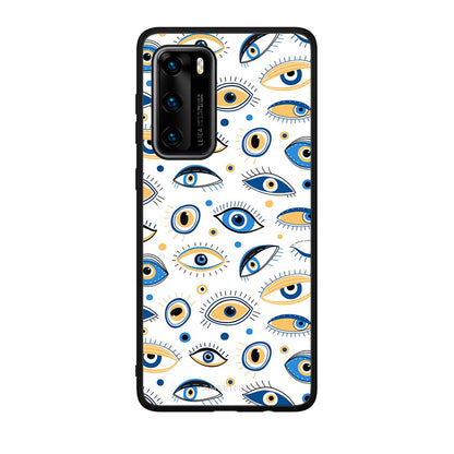 Huawei P40 Ftou Ftou θήκη από τη Smartfits με σχέδιο στο πίσω μέρος και μαύρο περίβλημα | Smartphone case with colorful back and black bezels by Smartfits