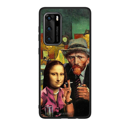 Huawei P40 Funny Art θήκη από τη Smartfits με σχέδιο στο πίσω μέρος και μαύρο περίβλημα | Smartphone case with colorful back and black bezels by Smartfits