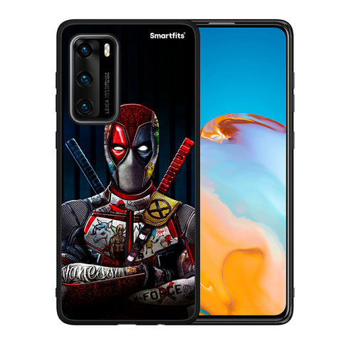 Θήκη Huawei P40 Funny Guy από τη Smartfits με σχέδιο στο πίσω μέρος και μαύρο περίβλημα | Huawei P40 Funny Guy case with colorful back and black bezels