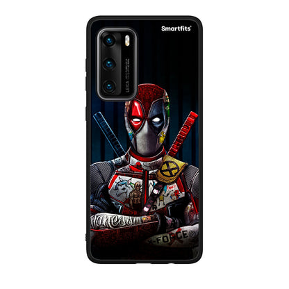 Huawei P40 Funny Guy θήκη από τη Smartfits με σχέδιο στο πίσω μέρος και μαύρο περίβλημα | Smartphone case with colorful back and black bezels by Smartfits