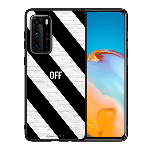 Θήκη Huawei P40 Get Off από τη Smartfits με σχέδιο στο πίσω μέρος και μαύρο περίβλημα | Huawei P40 Get Off case with colorful back and black bezels