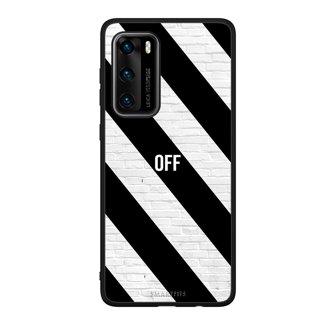 Huawei P40 Get Off θήκη από τη Smartfits με σχέδιο στο πίσω μέρος και μαύρο περίβλημα | Smartphone case with colorful back and black bezels by Smartfits