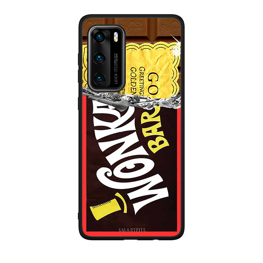 Huawei P40 Golden Ticket θήκη από τη Smartfits με σχέδιο στο πίσω μέρος και μαύρο περίβλημα | Smartphone case with colorful back and black bezels by Smartfits