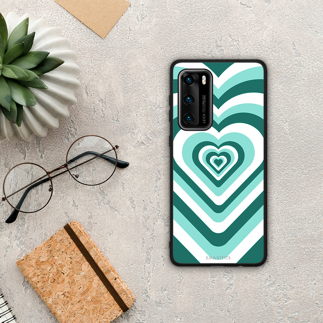 Green Hearts - Huawei P40 θήκη