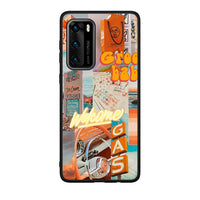 Thumbnail for Huawei P40 Groovy Babe Θήκη Αγίου Βαλεντίνου από τη Smartfits με σχέδιο στο πίσω μέρος και μαύρο περίβλημα | Smartphone case with colorful back and black bezels by Smartfits