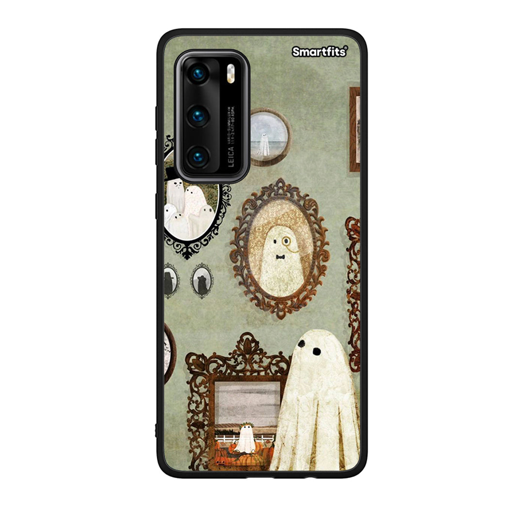 Huawei P40 Halloween Ghost Season Θήκη από τη Smartfits με σχέδιο στο πίσω μέρος και μαύρο περίβλημα | Smartphone case with colorful back and black bezels by Smartfits