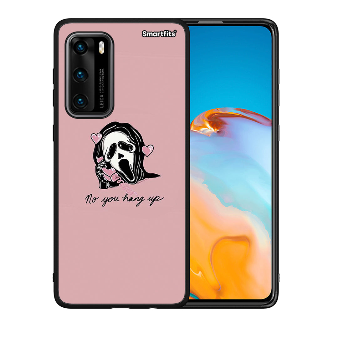 Θήκη Huawei P40 Halloween Hang Up από τη Smartfits με σχέδιο στο πίσω μέρος και μαύρο περίβλημα | Huawei P40 Halloween Hang Up case with colorful back and black bezels