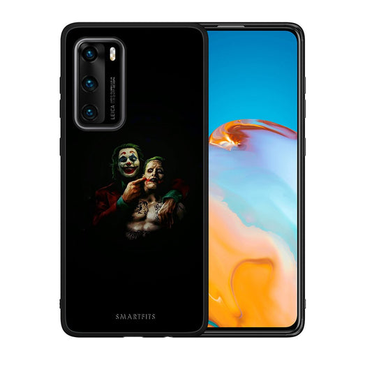 Θήκη Huawei P40 Clown Hero από τη Smartfits με σχέδιο στο πίσω μέρος και μαύρο περίβλημα | Huawei P40 Clown Hero case with colorful back and black bezels