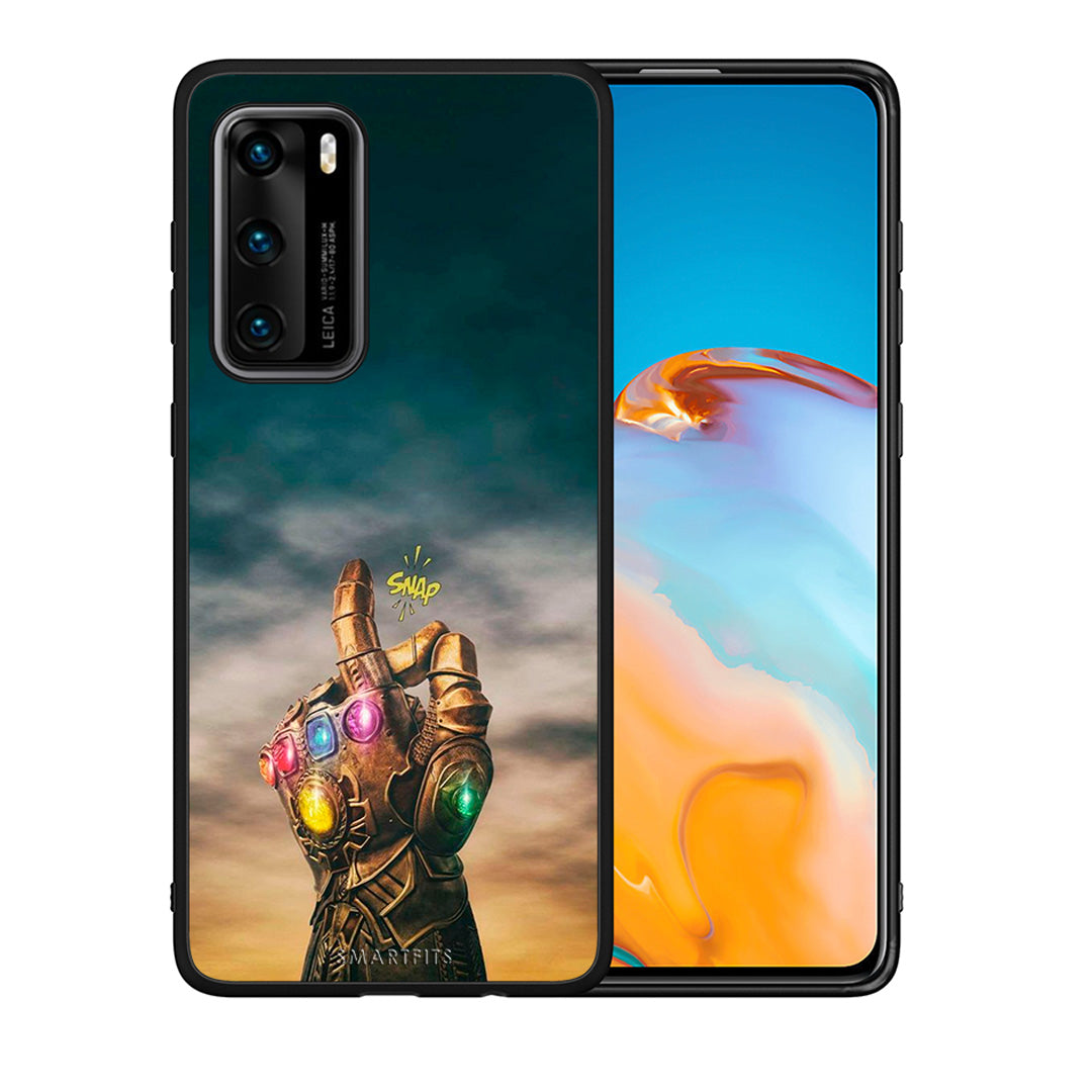 Θήκη Huawei P40 Infinity Snap από τη Smartfits με σχέδιο στο πίσω μέρος και μαύρο περίβλημα | Huawei P40 Infinity Snap case with colorful back and black bezels