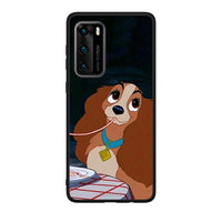 Thumbnail for Huawei P40 Lady And Tramp 2 Θήκη Αγίου Βαλεντίνου από τη Smartfits με σχέδιο στο πίσω μέρος και μαύρο περίβλημα | Smartphone case with colorful back and black bezels by Smartfits