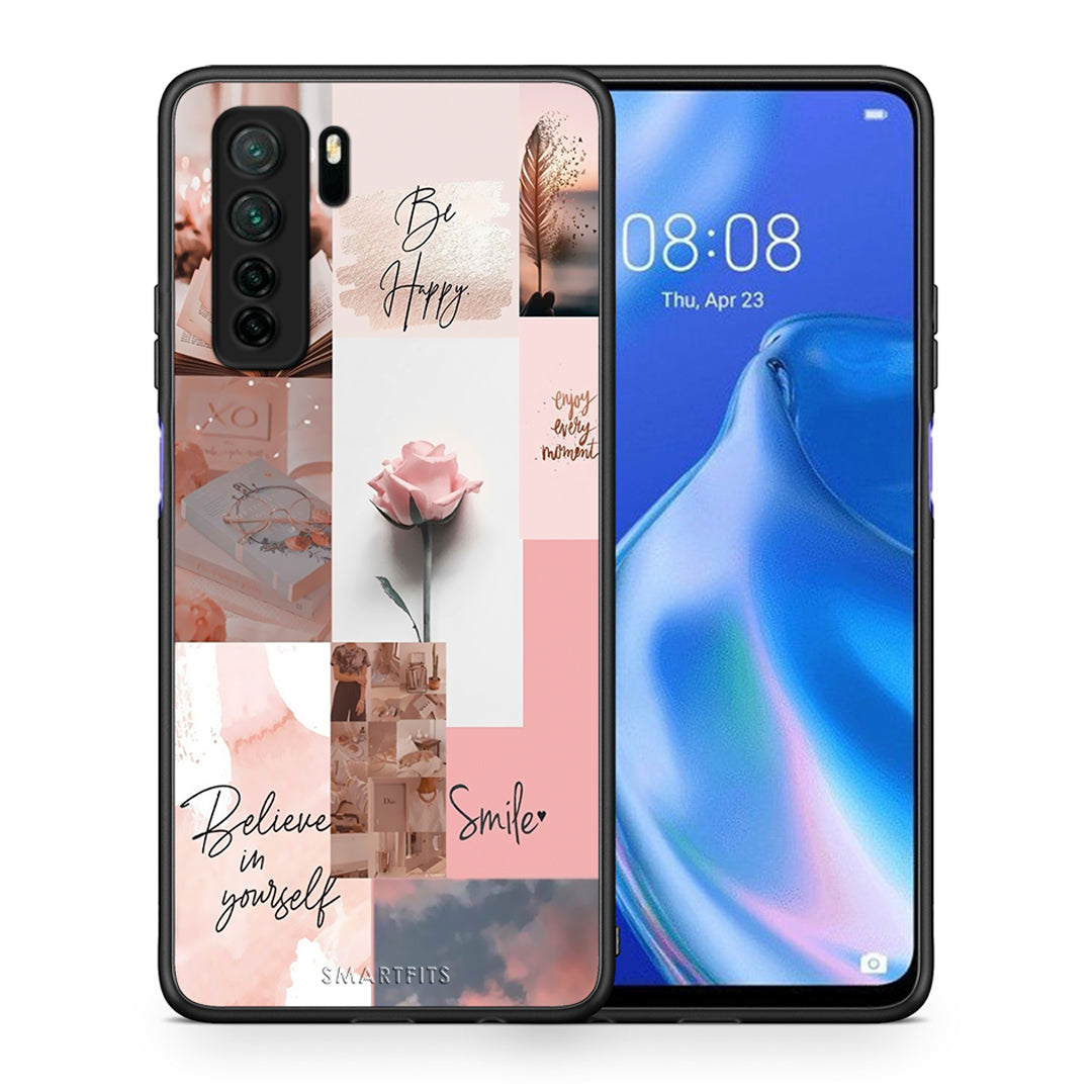 Θήκη Huawei P40 Lite 5G Aesthetic Collage από τη Smartfits με σχέδιο στο πίσω μέρος και μαύρο περίβλημα | Huawei P40 Lite 5G Aesthetic Collage Case with Colorful Back and Black Bezels