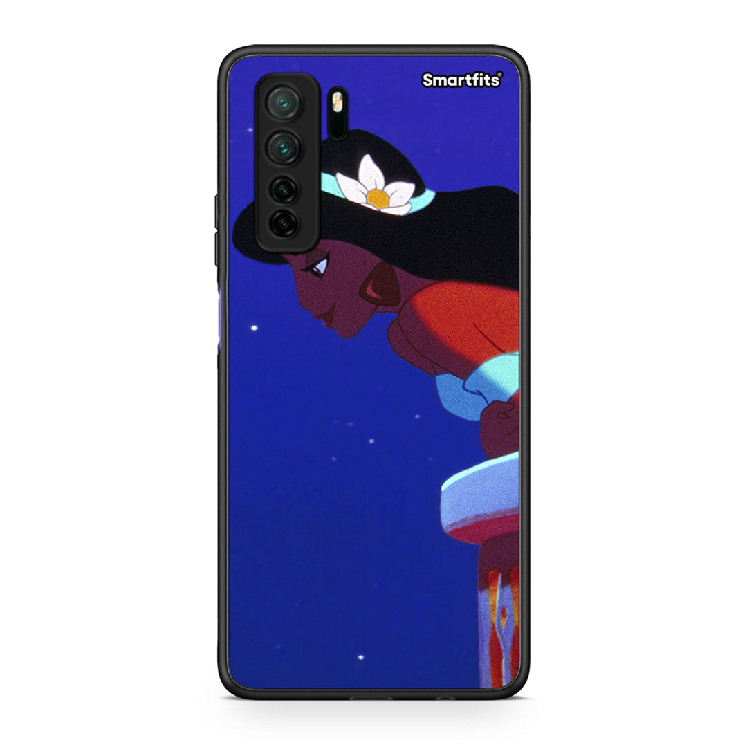 Θήκη Huawei P40 Lite 5G Alladin And Jasmine Love 2 από τη Smartfits με σχέδιο στο πίσω μέρος και μαύρο περίβλημα | Huawei P40 Lite 5G Alladin And Jasmine Love 2 Case with Colorful Back and Black Bezels