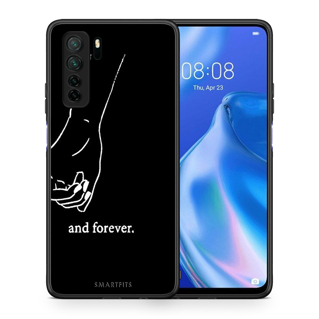 Θήκη Huawei P40 Lite 5G Always & Forever 2 από τη Smartfits με σχέδιο στο πίσω μέρος και μαύρο περίβλημα | Huawei P40 Lite 5G Always & Forever 2 Case with Colorful Back and Black Bezels