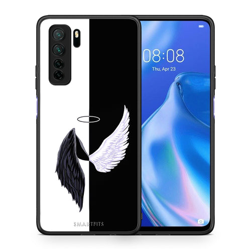 Θήκη Huawei P40 Lite 5G Angels Demons από τη Smartfits με σχέδιο στο πίσω μέρος και μαύρο περίβλημα | Huawei P40 Lite 5G Angels Demons Case with Colorful Back and Black Bezels