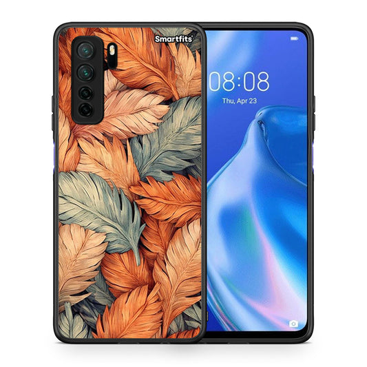 Θήκη Huawei P40 Lite 5G Autumn Leaves από τη Smartfits με σχέδιο στο πίσω μέρος και μαύρο περίβλημα | Huawei P40 Lite 5G Autumn Leaves Case with Colorful Back and Black Bezels
