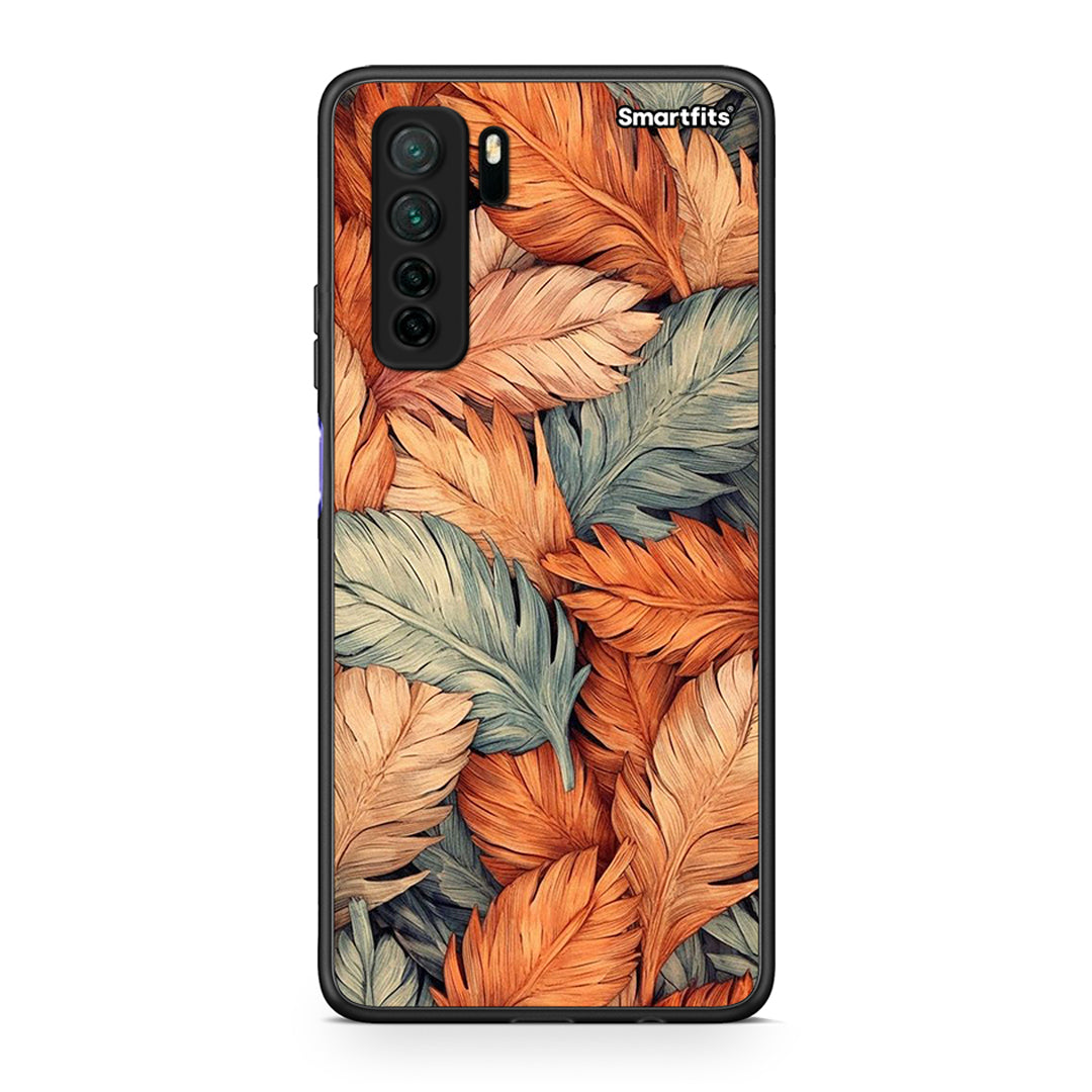Θήκη Huawei P40 Lite 5G Autumn Leaves από τη Smartfits με σχέδιο στο πίσω μέρος και μαύρο περίβλημα | Huawei P40 Lite 5G Autumn Leaves Case with Colorful Back and Black Bezels