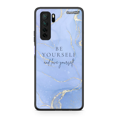 Θήκη Huawei P40 Lite 5G Be Yourself από τη Smartfits με σχέδιο στο πίσω μέρος και μαύρο περίβλημα | Huawei P40 Lite 5G Be Yourself Case with Colorful Back and Black Bezels
