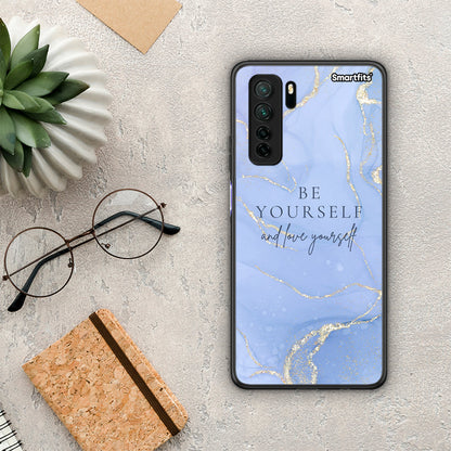 Θήκη Huawei P40 Lite 5G Be Yourself από τη Smartfits με σχέδιο στο πίσω μέρος και μαύρο περίβλημα | Huawei P40 Lite 5G Be Yourself Case with Colorful Back and Black Bezels