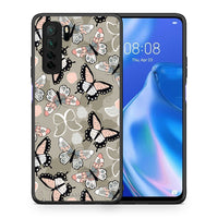 Thumbnail for Θήκη Huawei P40 Lite 5G Boho Butterflies από τη Smartfits με σχέδιο στο πίσω μέρος και μαύρο περίβλημα | Huawei P40 Lite 5G Boho Butterflies Case with Colorful Back and Black Bezels