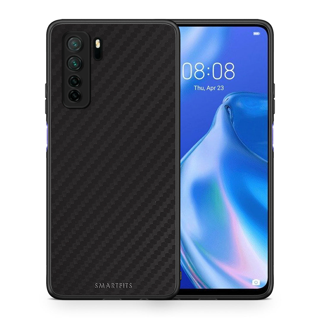 Θήκη Huawei P40 Lite 5G Carbon Black από τη Smartfits με σχέδιο στο πίσω μέρος και μαύρο περίβλημα | Huawei P40 Lite 5G Carbon Black Case with Colorful Back and Black Bezels