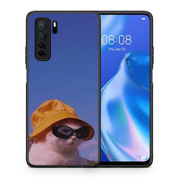 Thumbnail for Θήκη Huawei P40 Lite 5G Cat Diva από τη Smartfits με σχέδιο στο πίσω μέρος και μαύρο περίβλημα | Huawei P40 Lite 5G Cat Diva Case with Colorful Back and Black Bezels