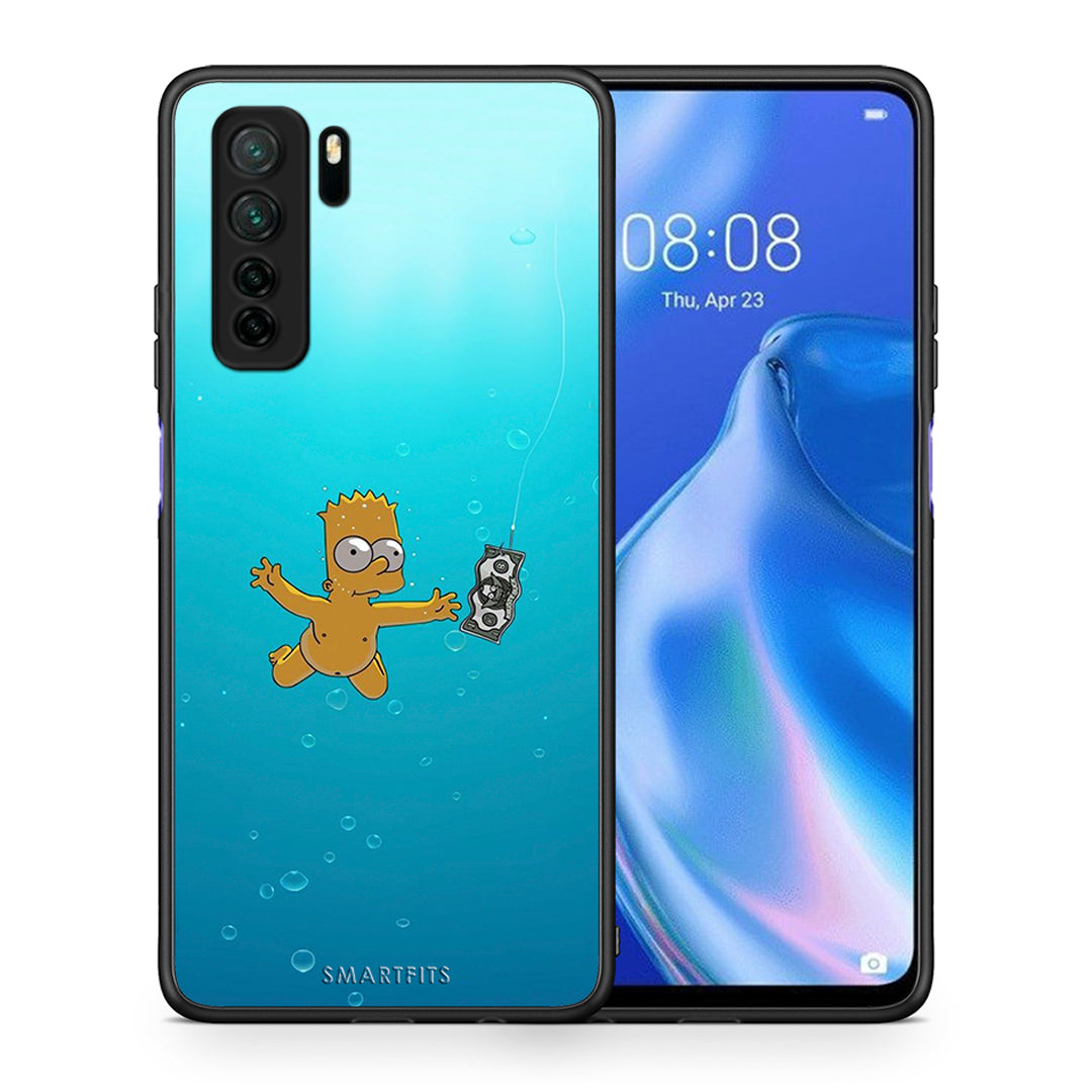 Θήκη Huawei P40 Lite 5G Chasing Money από τη Smartfits με σχέδιο στο πίσω μέρος και μαύρο περίβλημα | Huawei P40 Lite 5G Chasing Money Case with Colorful Back and Black Bezels