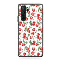 Thumbnail for Θήκη Huawei P40 Lite 5G Cherry Summer από τη Smartfits με σχέδιο στο πίσω μέρος και μαύρο περίβλημα | Huawei P40 Lite 5G Cherry Summer Case with Colorful Back and Black Bezels