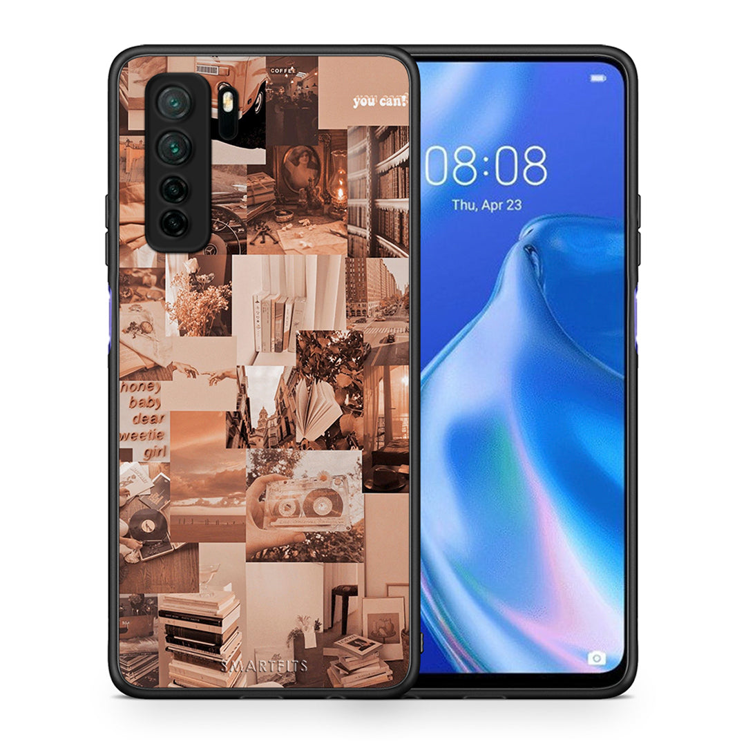 Θήκη Huawei P40 Lite 5G Collage You Can από τη Smartfits με σχέδιο στο πίσω μέρος και μαύρο περίβλημα | Huawei P40 Lite 5G Collage You Can Case with Colorful Back and Black Bezels