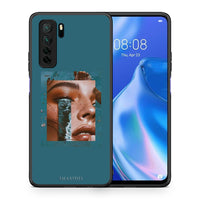 Thumbnail for Θήκη Huawei P40 Lite 5G Cry An Ocean από τη Smartfits με σχέδιο στο πίσω μέρος και μαύρο περίβλημα | Huawei P40 Lite 5G Cry An Ocean Case with Colorful Back and Black Bezels