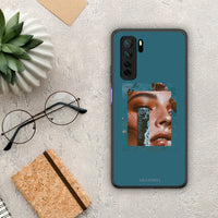 Thumbnail for Θήκη Huawei P40 Lite 5G Cry An Ocean από τη Smartfits με σχέδιο στο πίσω μέρος και μαύρο περίβλημα | Huawei P40 Lite 5G Cry An Ocean Case with Colorful Back and Black Bezels