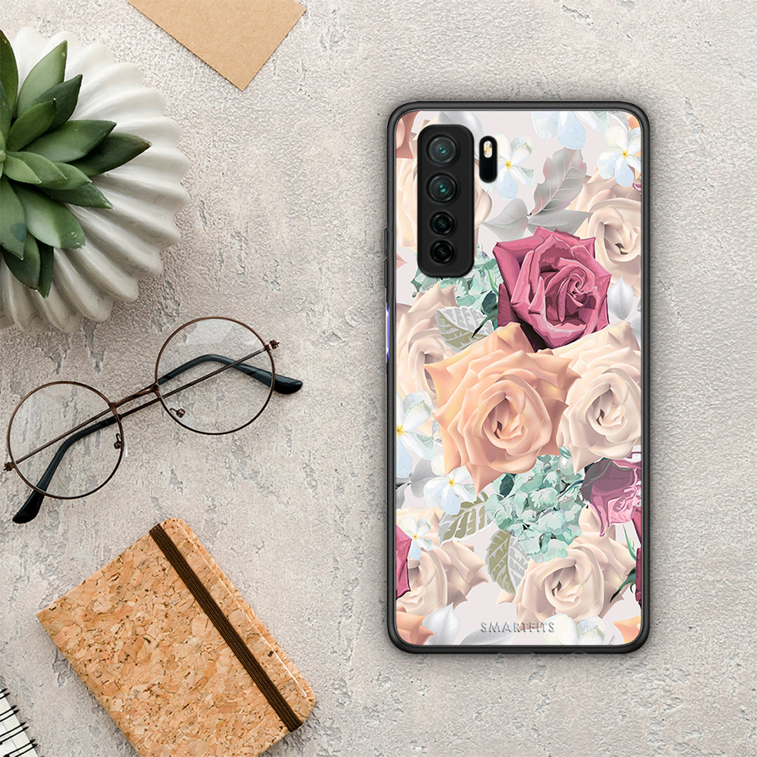 Θήκη Huawei P40 Lite 5G Floral Bouquet από τη Smartfits με σχέδιο στο πίσω μέρος και μαύρο περίβλημα | Huawei P40 Lite 5G Floral Bouquet Case with Colorful Back and Black Bezels