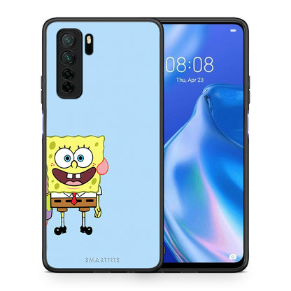Θήκη Huawei P40 Lite 5G Friends Bob από τη Smartfits με σχέδιο στο πίσω μέρος και μαύρο περίβλημα | Huawei P40 Lite 5G Friends Bob Case with Colorful Back and Black Bezels