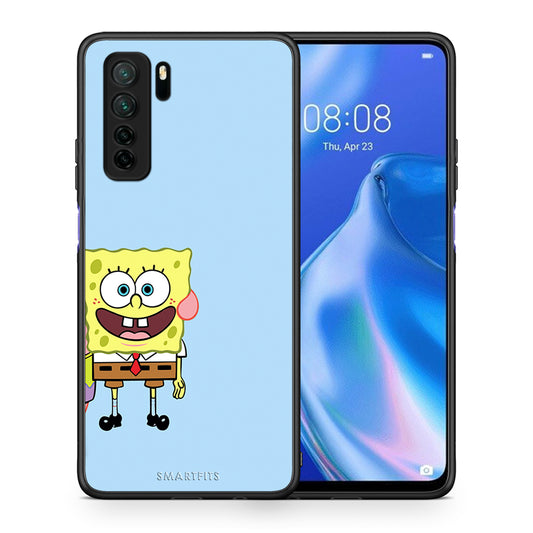 Θήκη Huawei P40 Lite 5G Friends Bob από τη Smartfits με σχέδιο στο πίσω μέρος και μαύρο περίβλημα | Huawei P40 Lite 5G Friends Bob Case with Colorful Back and Black Bezels