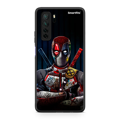 Θήκη Huawei P40 Lite 5G Funny Guy από τη Smartfits με σχέδιο στο πίσω μέρος και μαύρο περίβλημα | Huawei P40 Lite 5G Funny Guy Case with Colorful Back and Black Bezels