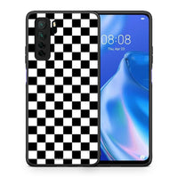 Thumbnail for Θήκη Huawei P40 Lite 5G Geometric Squares από τη Smartfits με σχέδιο στο πίσω μέρος και μαύρο περίβλημα | Huawei P40 Lite 5G Geometric Squares Case with Colorful Back and Black Bezels