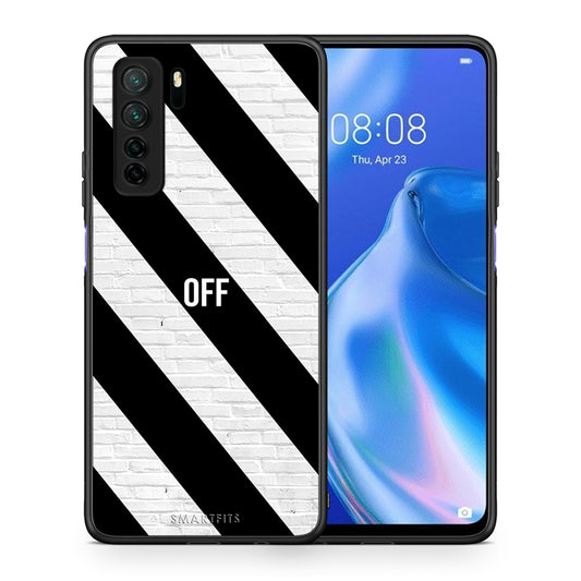 Θήκη Huawei P40 Lite 5G Get Off από τη Smartfits με σχέδιο στο πίσω μέρος και μαύρο περίβλημα | Huawei P40 Lite 5G Get Off Case with Colorful Back and Black Bezels