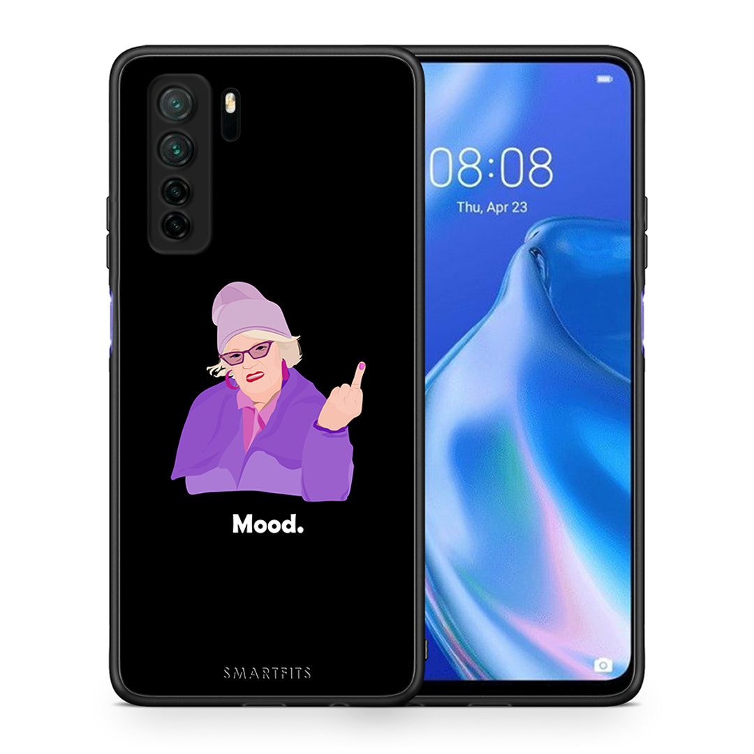 Θήκη Huawei P40 Lite 5G Grandma Mood Black από τη Smartfits με σχέδιο στο πίσω μέρος και μαύρο περίβλημα | Huawei P40 Lite 5G Grandma Mood Black Case with Colorful Back and Black Bezels