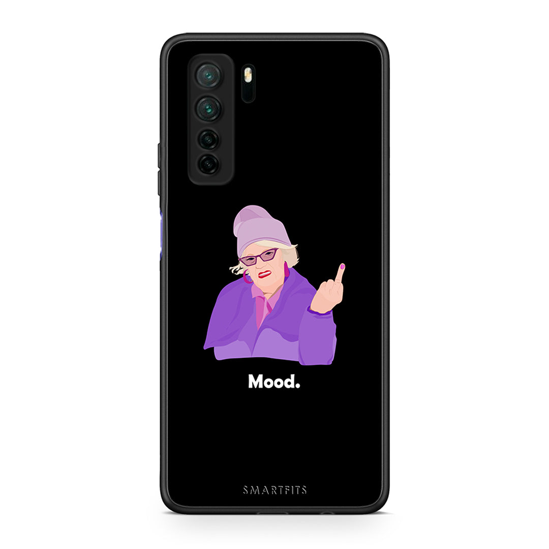 Θήκη Huawei P40 Lite 5G Grandma Mood Black από τη Smartfits με σχέδιο στο πίσω μέρος και μαύρο περίβλημα | Huawei P40 Lite 5G Grandma Mood Black Case with Colorful Back and Black Bezels