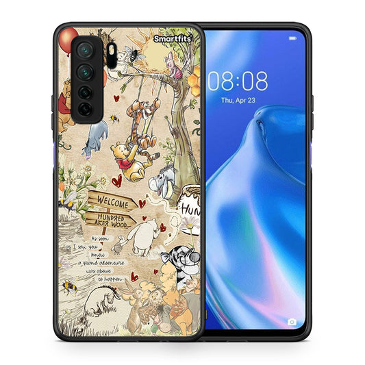 Θήκη Huawei P40 Lite 5G Happy Friends από τη Smartfits με σχέδιο στο πίσω μέρος και μαύρο περίβλημα | Huawei P40 Lite 5G Happy Friends Case with Colorful Back and Black Bezels