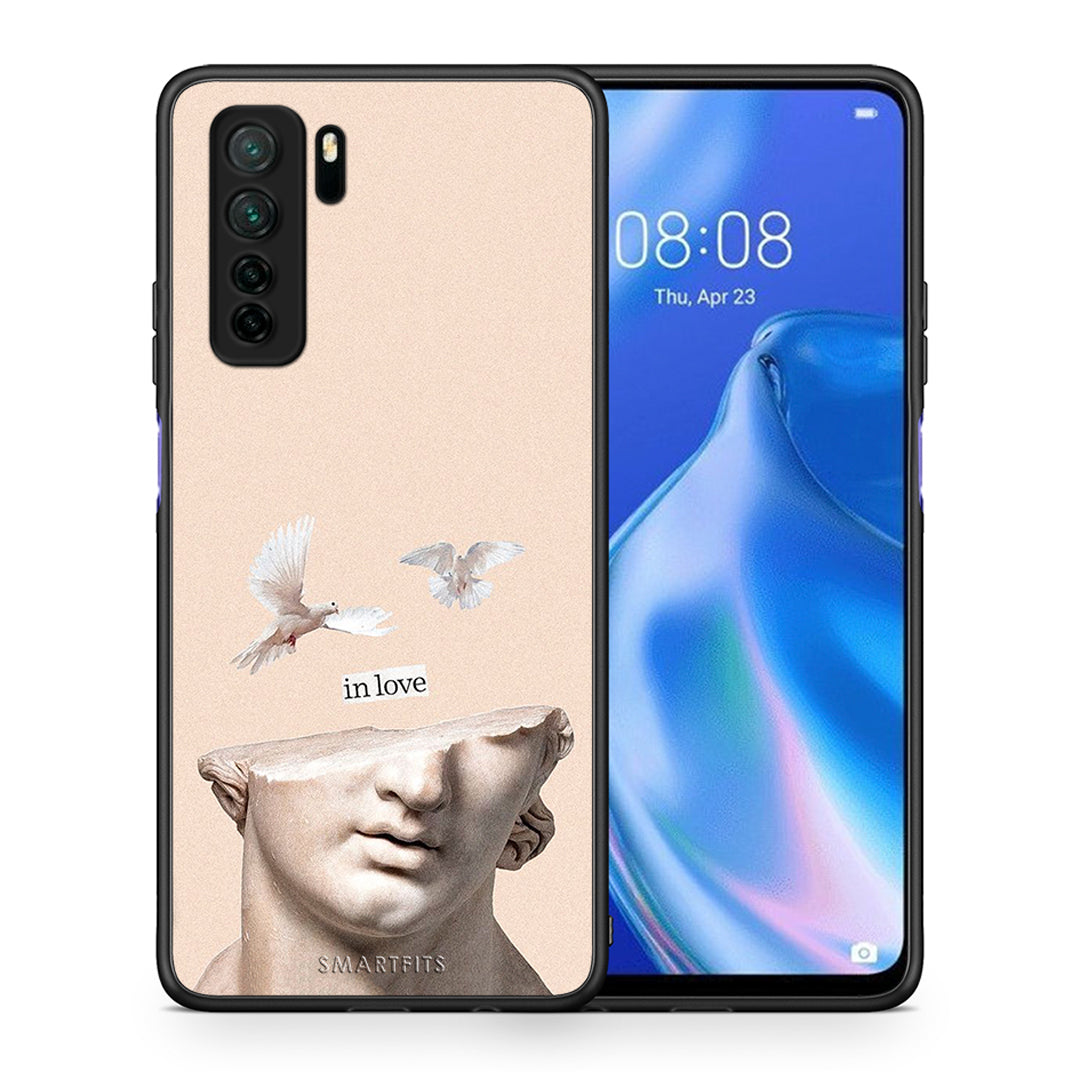 Θήκη Huawei P40 Lite 5G In Love από τη Smartfits με σχέδιο στο πίσω μέρος και μαύρο περίβλημα | Huawei P40 Lite 5G In Love Case with Colorful Back and Black Bezels