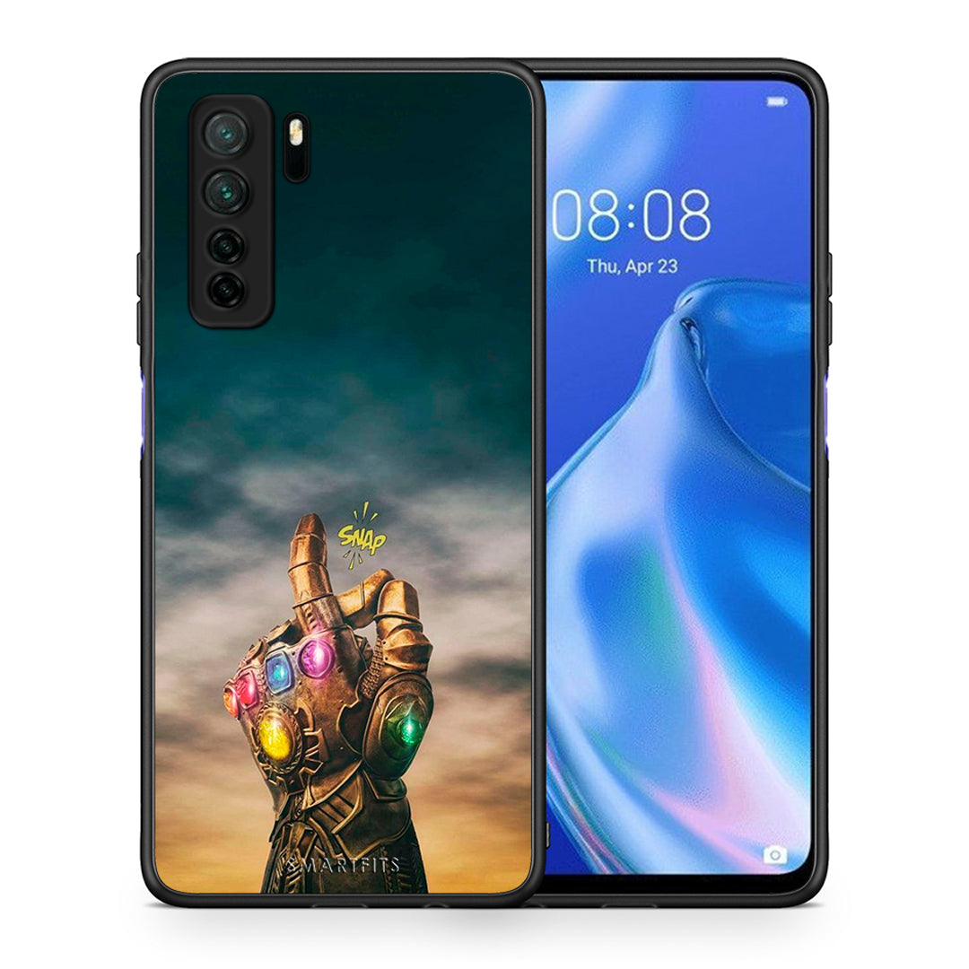 Θήκη Huawei P40 Lite 5G Infinity Snap από τη Smartfits με σχέδιο στο πίσω μέρος και μαύρο περίβλημα | Huawei P40 Lite 5G Infinity Snap Case with Colorful Back and Black Bezels