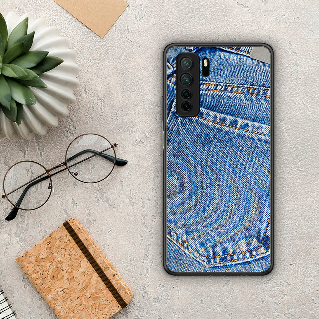 Θήκη Huawei P40 Lite 5G Jeans Pocket από τη Smartfits με σχέδιο στο πίσω μέρος και μαύρο περίβλημα | Huawei P40 Lite 5G Jeans Pocket Case with Colorful Back and Black Bezels