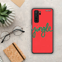 Thumbnail for Θήκη Huawei P40 Lite 5G Jingle Xmas από τη Smartfits με σχέδιο στο πίσω μέρος και μαύρο περίβλημα | Huawei P40 Lite 5G Jingle Xmas Case with Colorful Back and Black Bezels