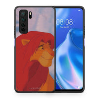 Thumbnail for Θήκη Huawei P40 Lite 5G Lion Love 1 από τη Smartfits με σχέδιο στο πίσω μέρος και μαύρο περίβλημα | Huawei P40 Lite 5G Lion Love 1 Case with Colorful Back and Black Bezels