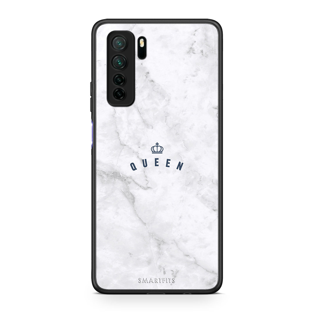 Θήκη Huawei P40 Lite 5G Marble Queen από τη Smartfits με σχέδιο στο πίσω μέρος και μαύρο περίβλημα | Huawei P40 Lite 5G Marble Queen Case with Colorful Back and Black Bezels