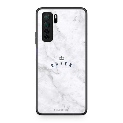 Θήκη Huawei P40 Lite 5G Marble Queen από τη Smartfits με σχέδιο στο πίσω μέρος και μαύρο περίβλημα | Huawei P40 Lite 5G Marble Queen Case with Colorful Back and Black Bezels