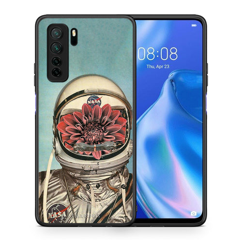 Θήκη Huawei P40 Lite 5G Nasa Bloom από τη Smartfits με σχέδιο στο πίσω μέρος και μαύρο περίβλημα | Huawei P40 Lite 5G Nasa Bloom Case with Colorful Back and Black Bezels