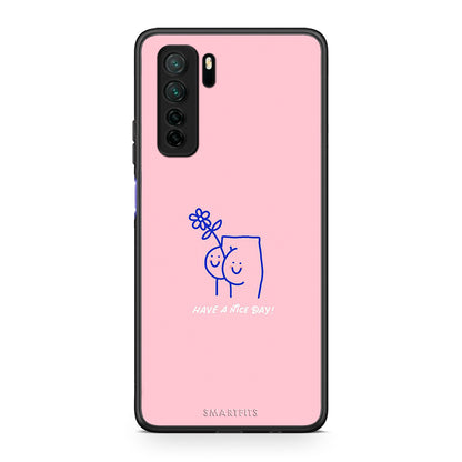 Θήκη Huawei P40 Lite 5G Nice Day από τη Smartfits με σχέδιο στο πίσω μέρος και μαύρο περίβλημα | Huawei P40 Lite 5G Nice Day Case with Colorful Back and Black Bezels