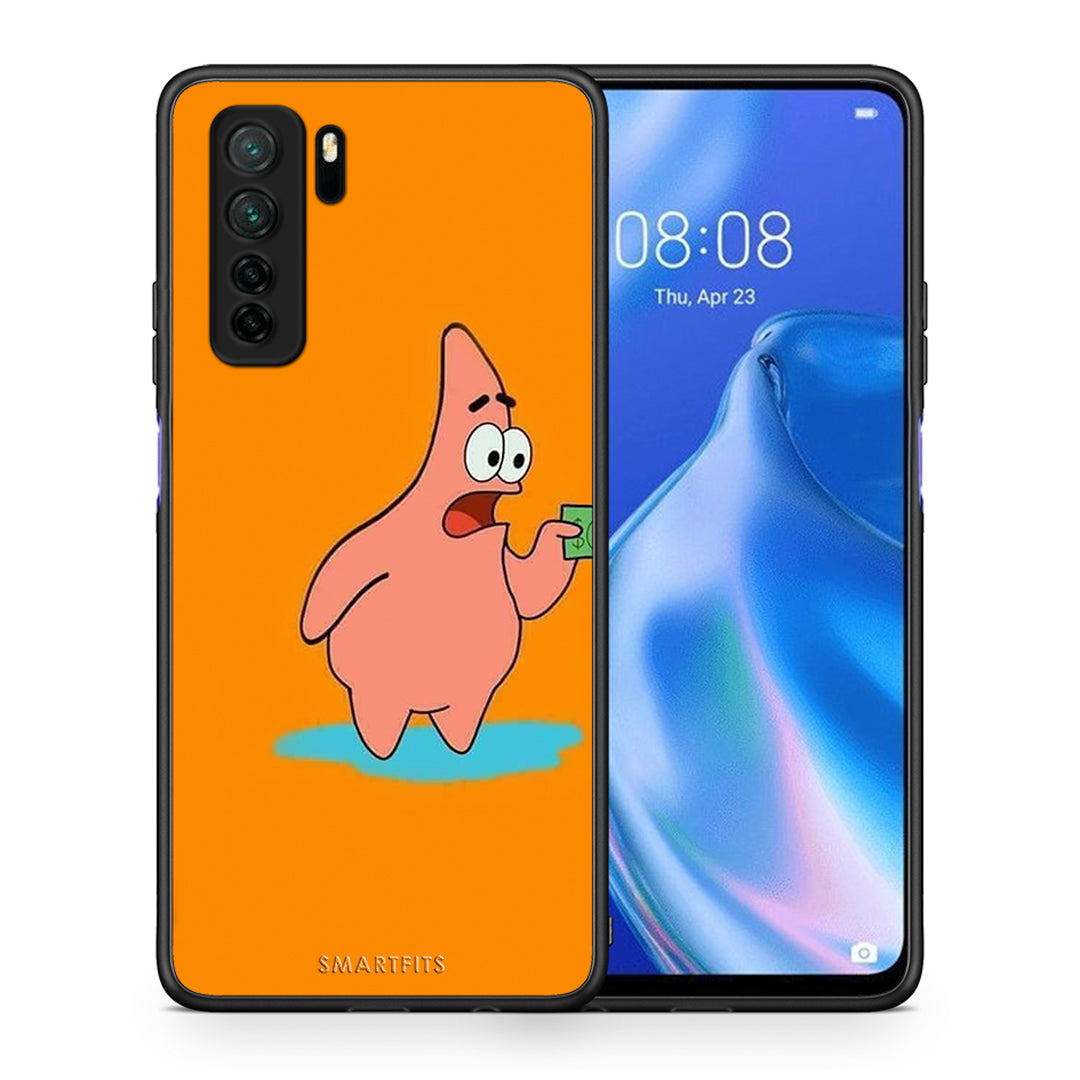 Θήκη Huawei P40 Lite 5G No Money 1 από τη Smartfits με σχέδιο στο πίσω μέρος και μαύρο περίβλημα | Huawei P40 Lite 5G No Money 1 Case with Colorful Back and Black Bezels